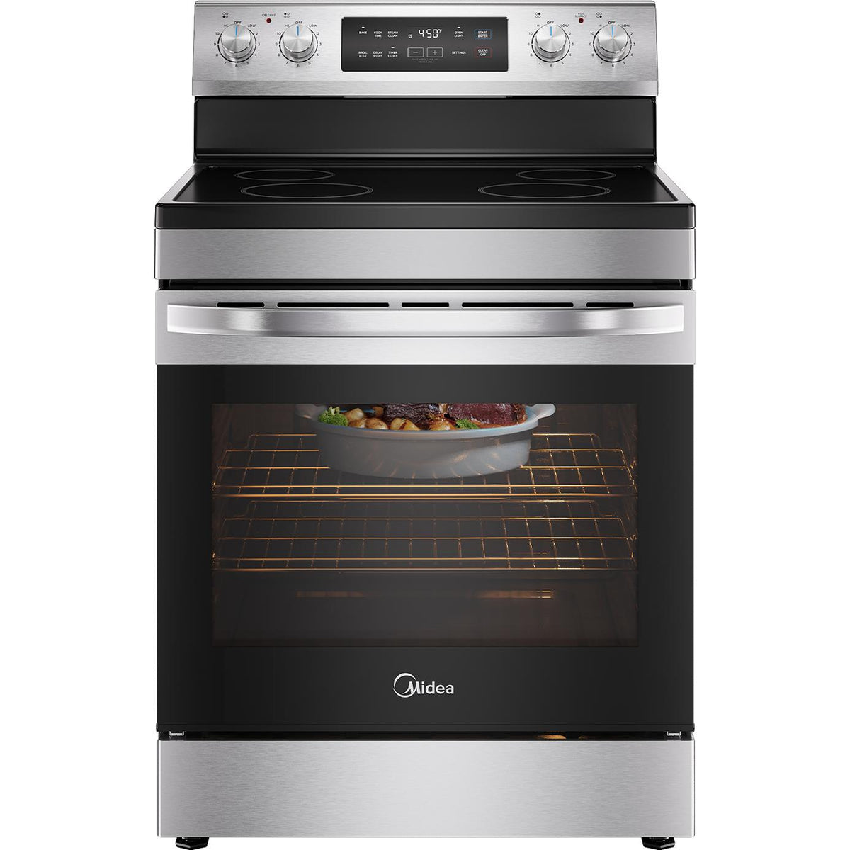  Midea 30-inch, 6.3 Cu.Ft. Free Standing Electric Range MER30B14ASTC IMAGE 2