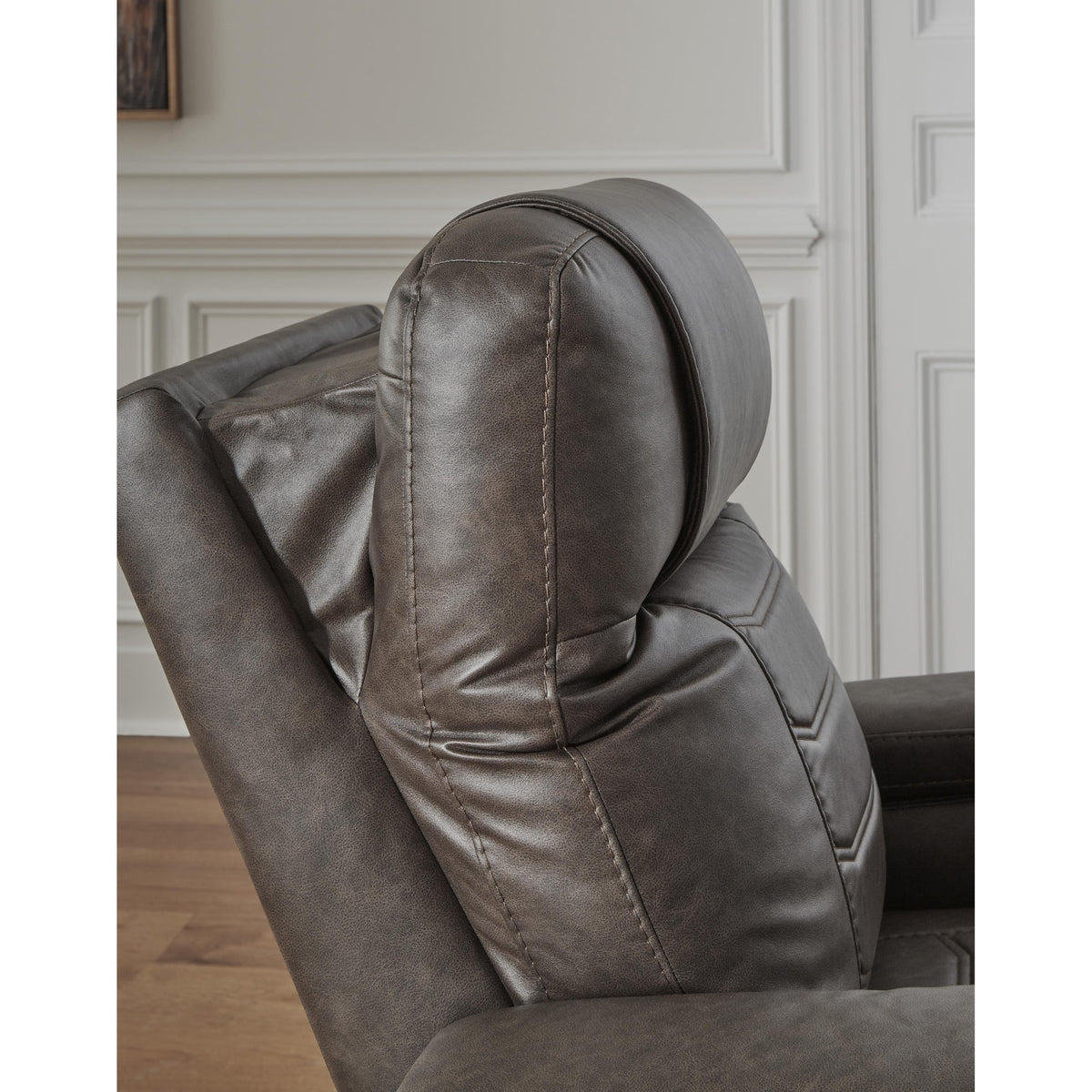  Signature Design by Ashley Schooner Rocks 1610413 Power Recliner with Adjustable Headrest IMAGE 11