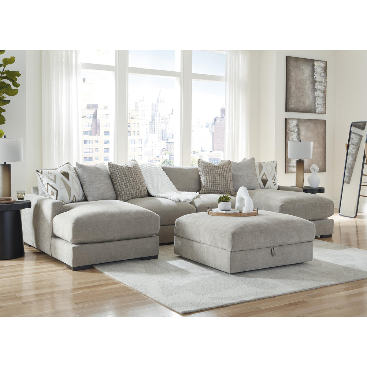 Benchcraft Aslan Court 2030511 Ottoman With Storage IMAGE 6