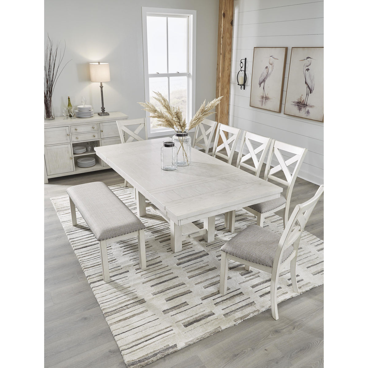 Signature Design by Ashley Robbinsdale D642-00 Large Upholstered Dining Room Bench IMAGE 6