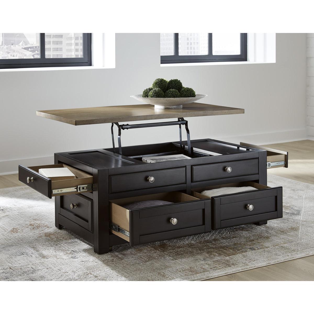 Signature Design by Ashley Drazmine T734-20 Lift Top Cocktail Table IMAGE 7