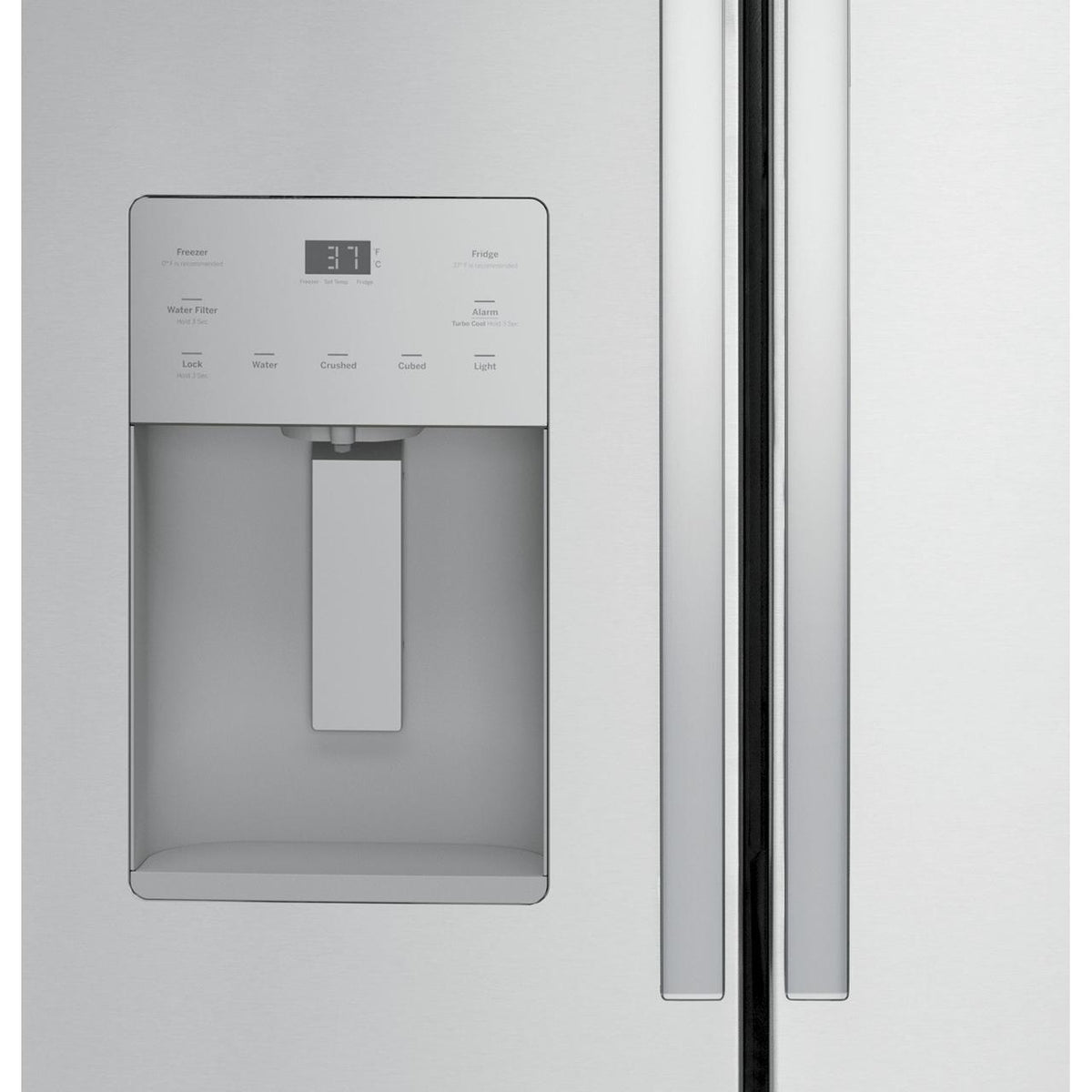 GE 36-inch, 20.6 cu.ft. Counter-Depth French 3-Door Refrigerator with Exterior Ice Maker GYE21JYMFS IMAGE 4