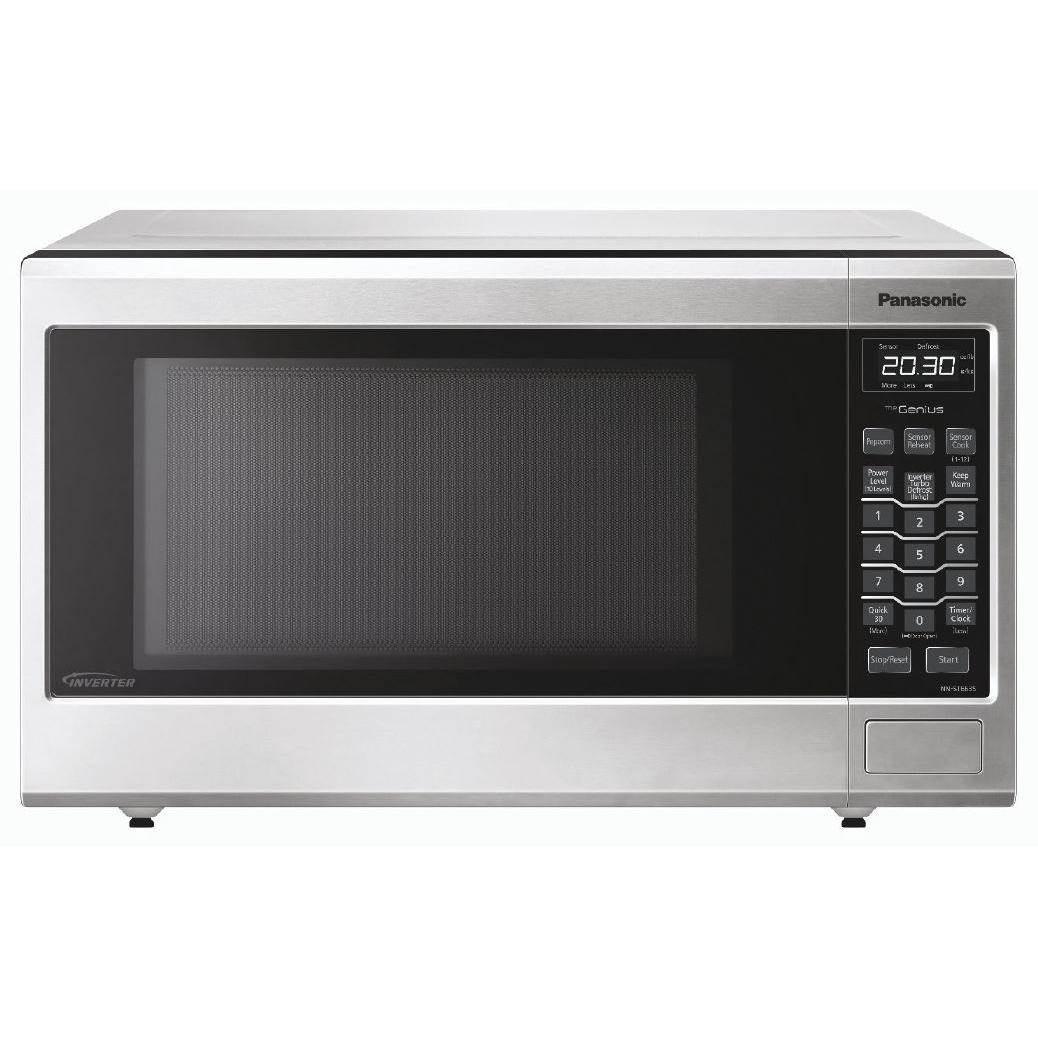 Panasonic 21-inch 1.2 cu. ft. Countertop Microwave Oven with Inverter Technology NN-ST663SCC IMAGE 1
