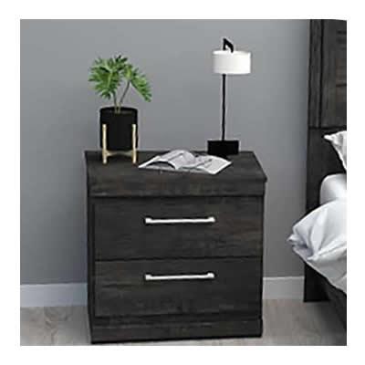  Dynamic Furniture 2-Drawer Nightstand 290-222 Night Table - Inky Maple IMAGE 1