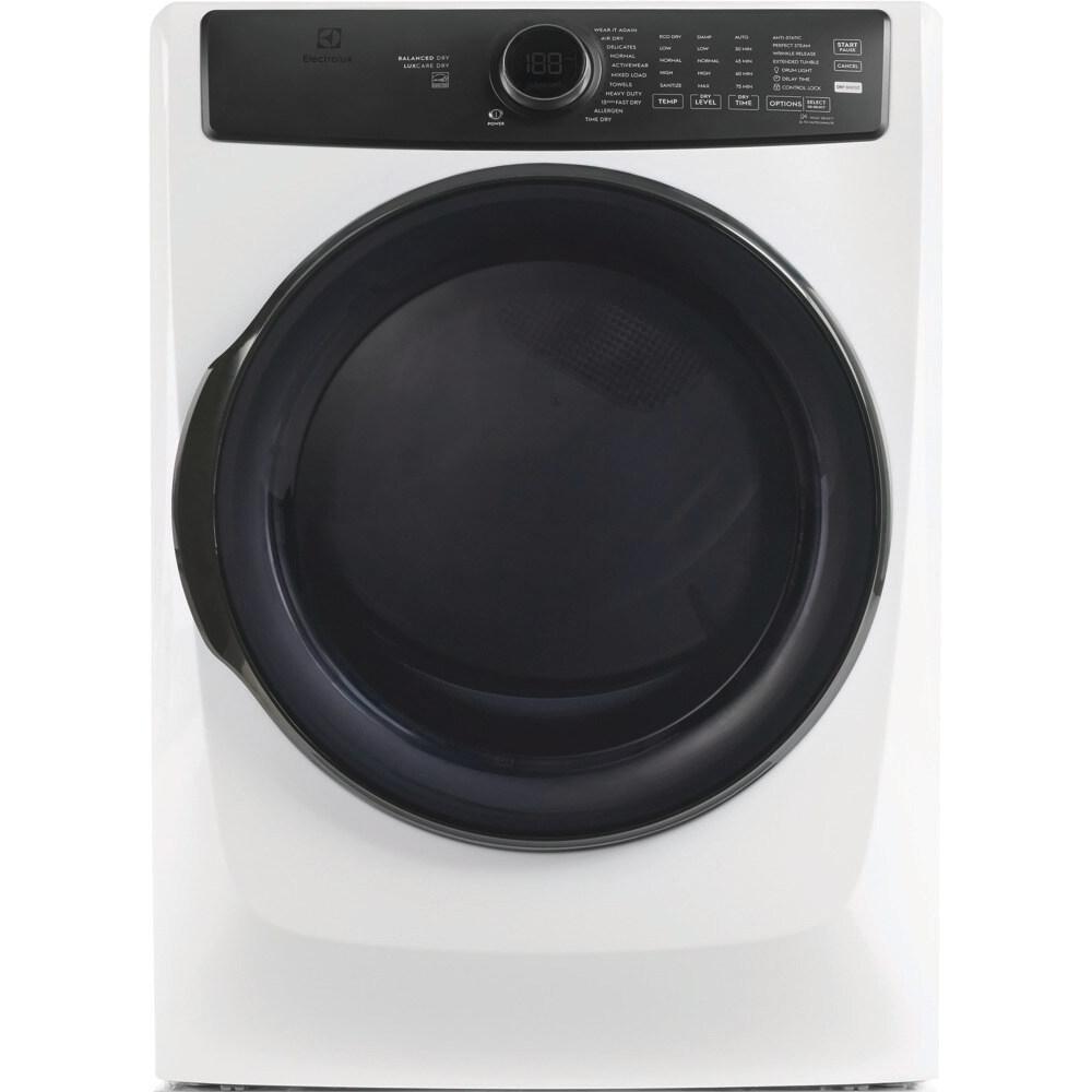  Electrolux 8.0 cu. ft. Front Load Perfect Steam™ Electric Dryer with Balanced Dry™ ELFE773CAW IMAGE 1