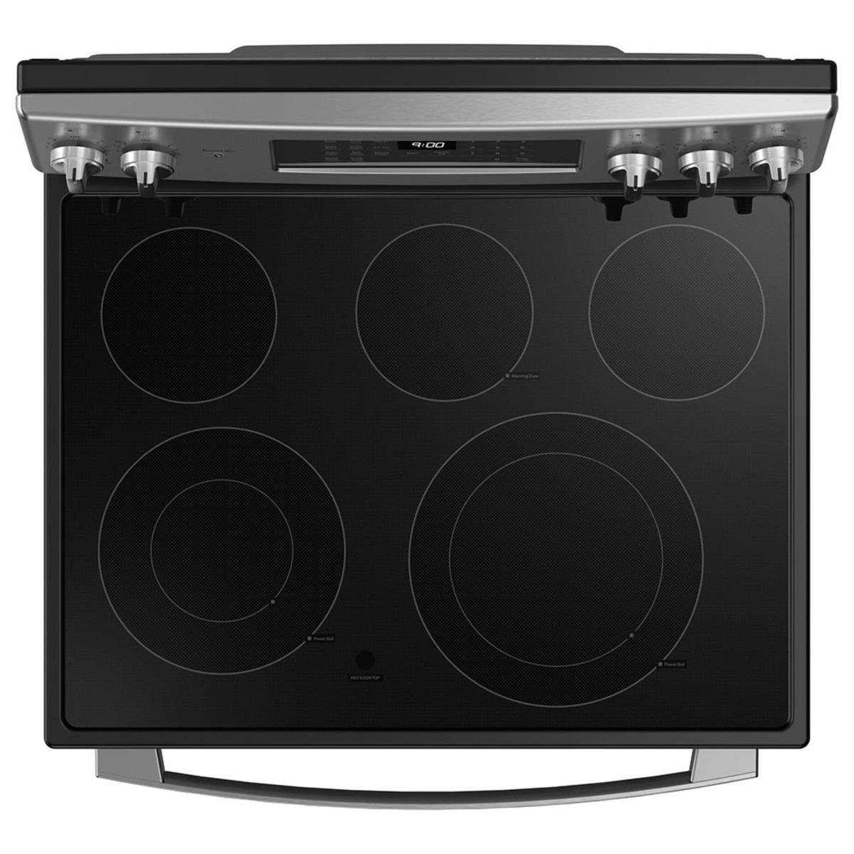  GE Profile 30-inch Freestanding Electric Range with True Convection Technology PCB900YVFS IMAGE 4