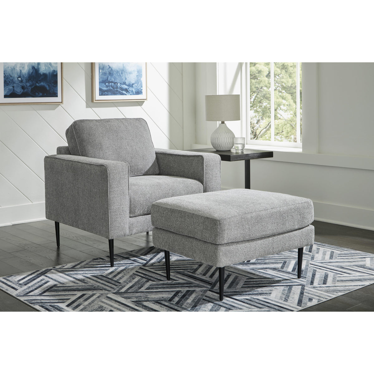  Signature Design by Ashley Hazela 41102U1 Chair and Ottoman IMAGE 1