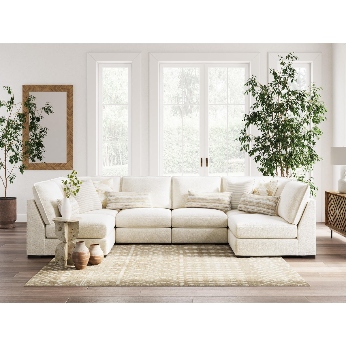  Benchcraft Donelson Creek 48002S3 6 pc Sectional IMAGE 2