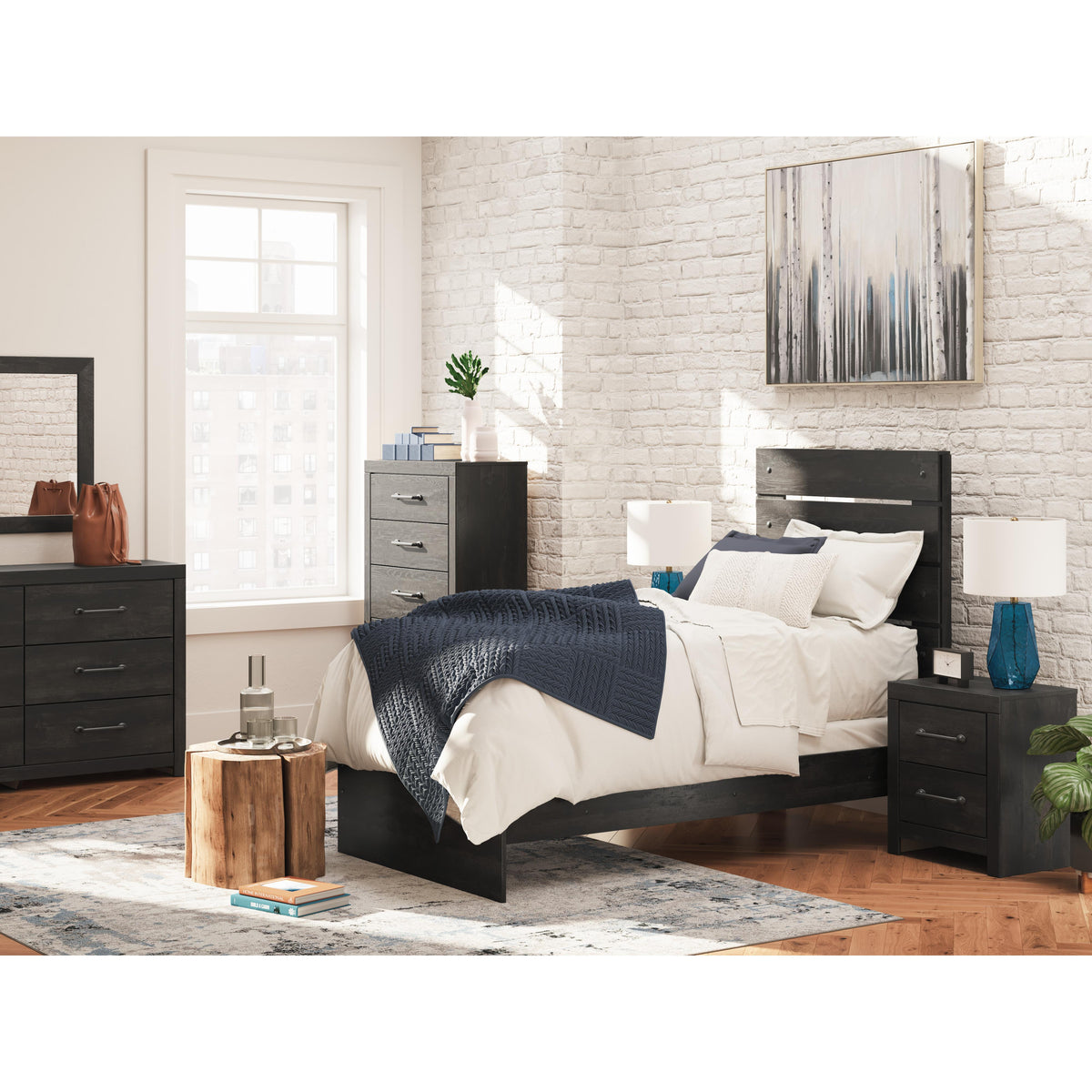  Signature Design by Ashley Hollivern PCB2108B11 Twin Panel Bed IMAGE 8