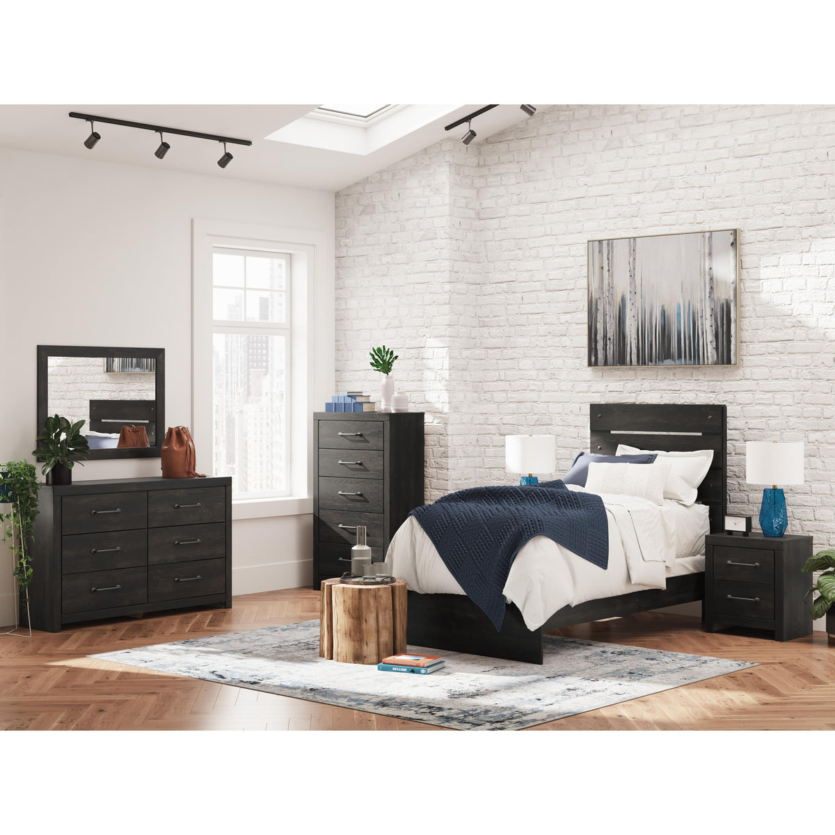  Signature Design by Ashley Hollivern PCB2108B11 Twin Panel Bed IMAGE 9