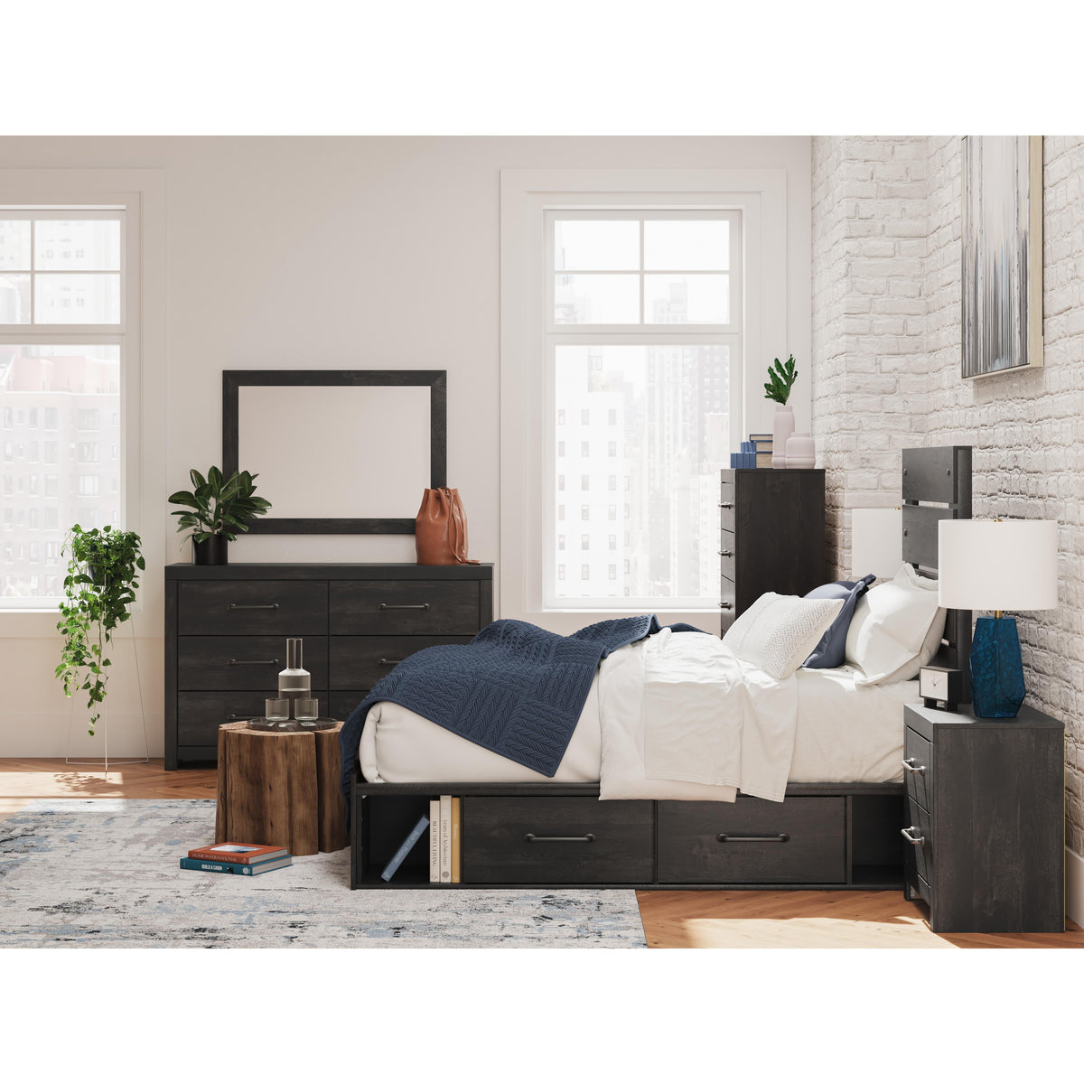  Signature Design by Ashley Hollivern PCB2108B18 Twin Panel Bed with Storage IMAGE 9