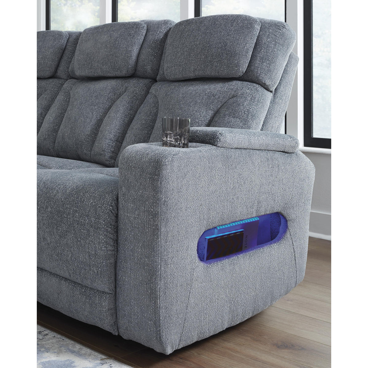  Signature Design by Ashley Studio Cave PC4980218 Power Reclining Loveseat with Console and Adjustable Headrest IMAGE 12