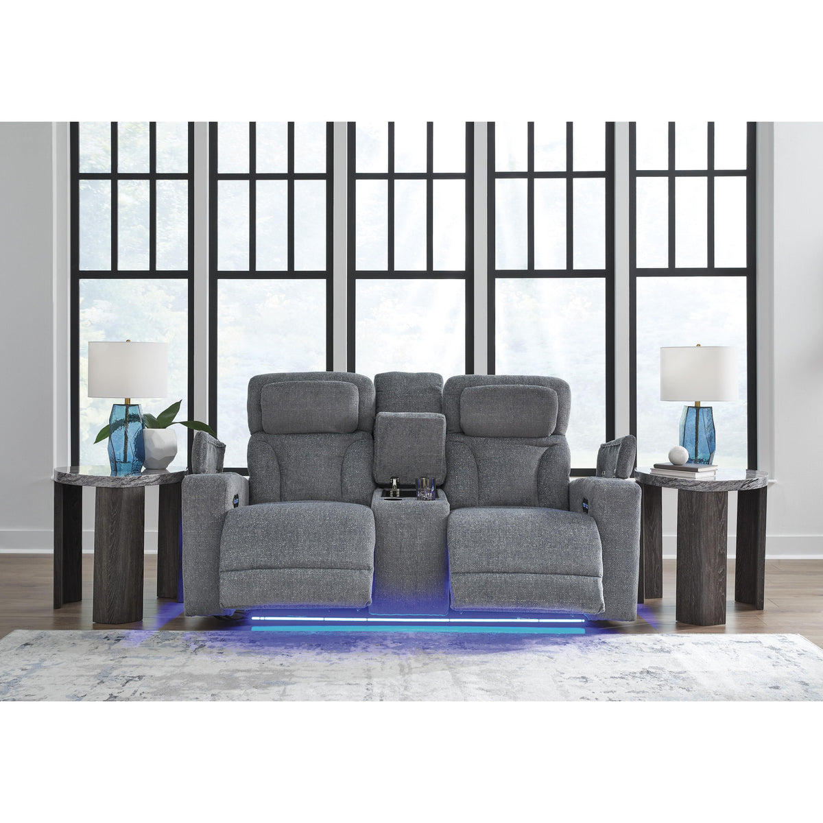  Signature Design by Ashley Studio Cave PC4980218 Power Reclining Loveseat with Console and Adjustable Headrest IMAGE 7