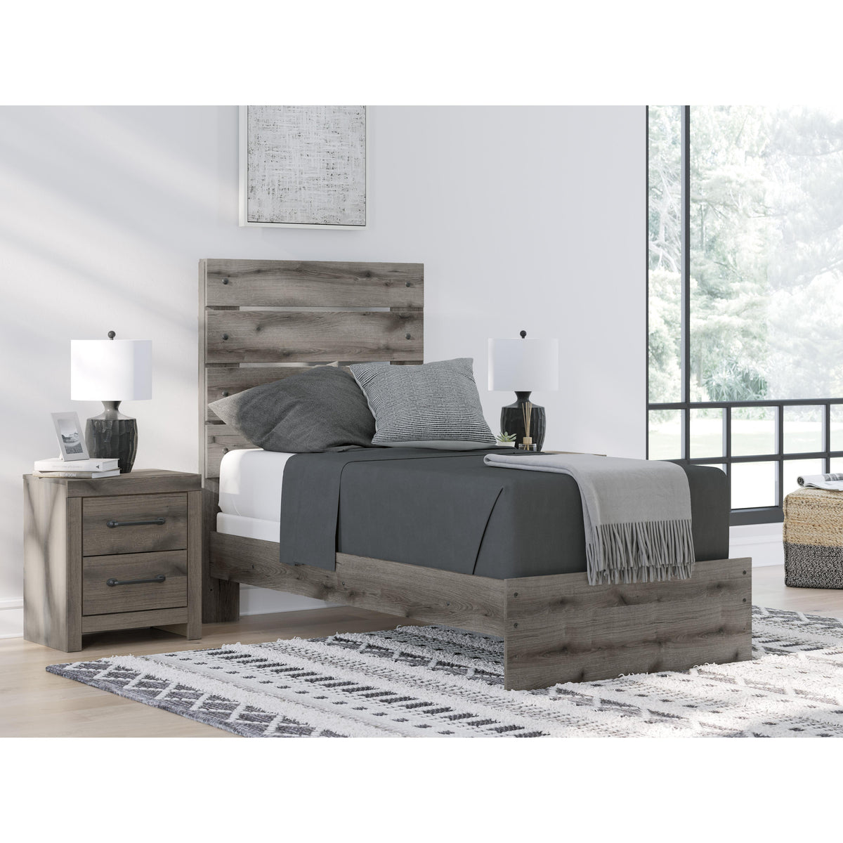  Signature Design by Ashley Graystorm PCB2405B12 Twin Panel Bed IMAGE 6
