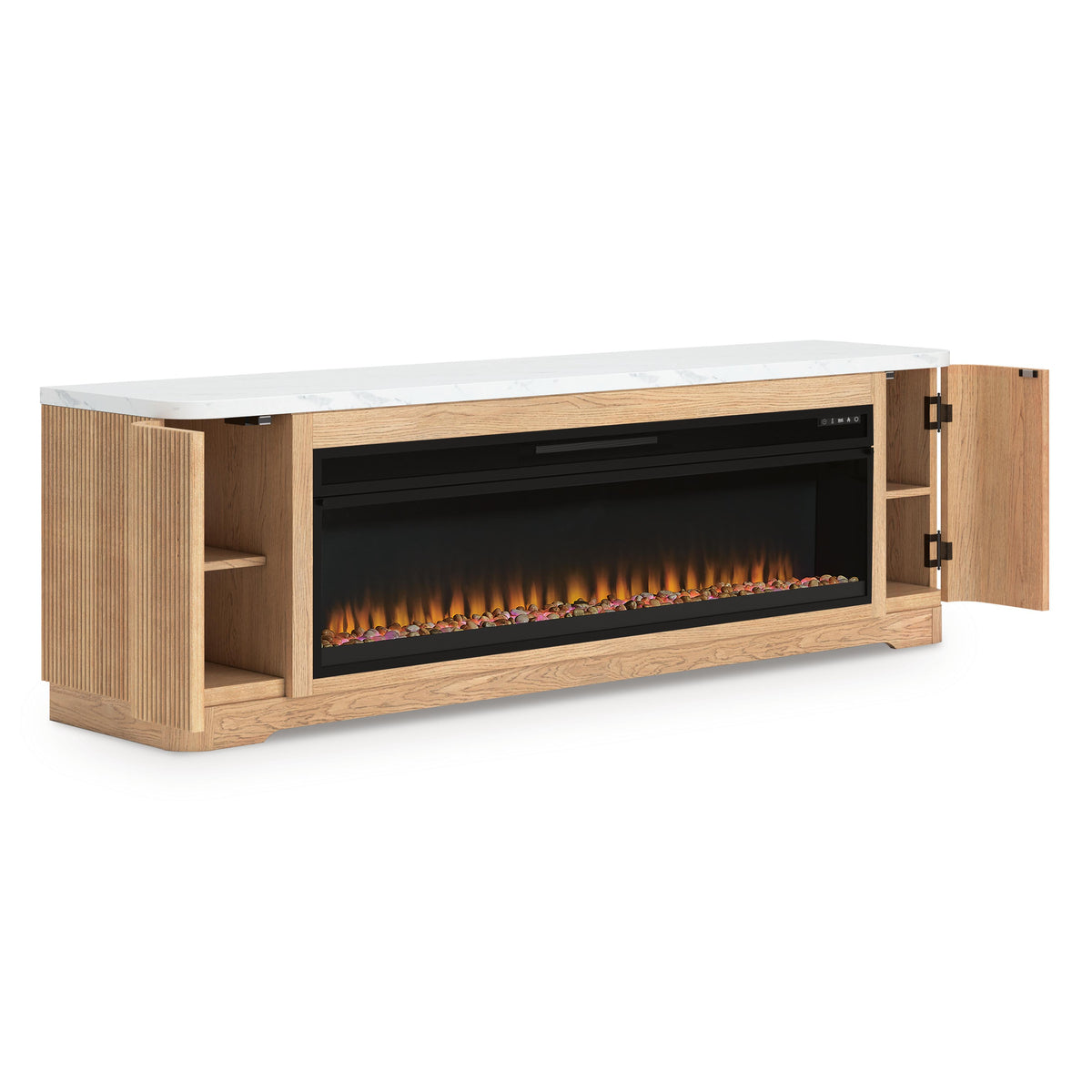 Signature Design by Ashley Camdill W808W1 80" TV Stand with Electric Fireplace IMAGE 4