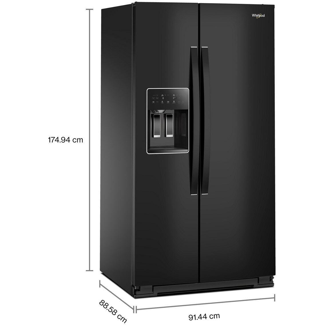  Whirlpool 36-inch, 28 cu. ft. Side-by-Side Refrigerator with Water and Ice Dispenser WRSF5536RV IMAGE 8