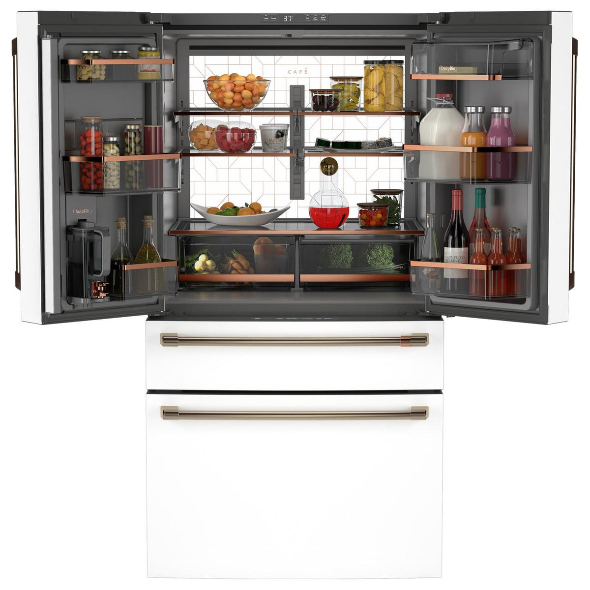  Café 36-inch, 23.2 Cu. Ft. Smart Counter-Depth 4-Door French-Door Refrigerator CJE23DP4WW2 IMAGE 2