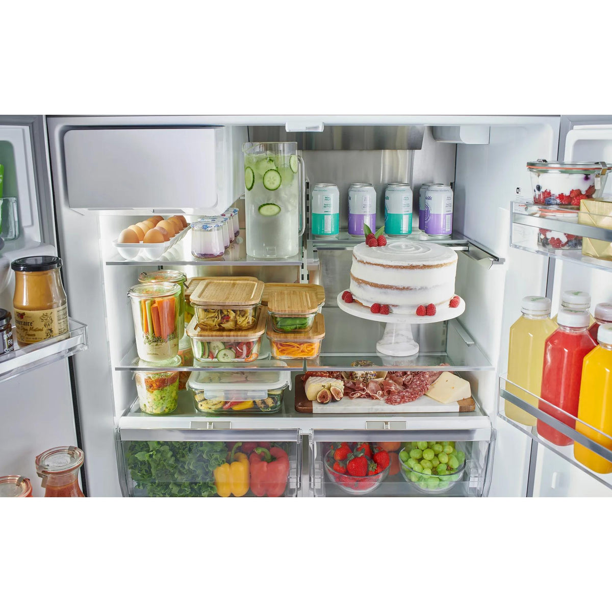  Bosch 36-inch 500 Series French Door Bottom Mount B36FD52SNB IMAGE 9