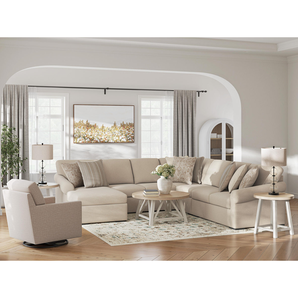  Benchcraft LadyMae 59404S8 5 pc Sectional with Chaise IMAGE 3