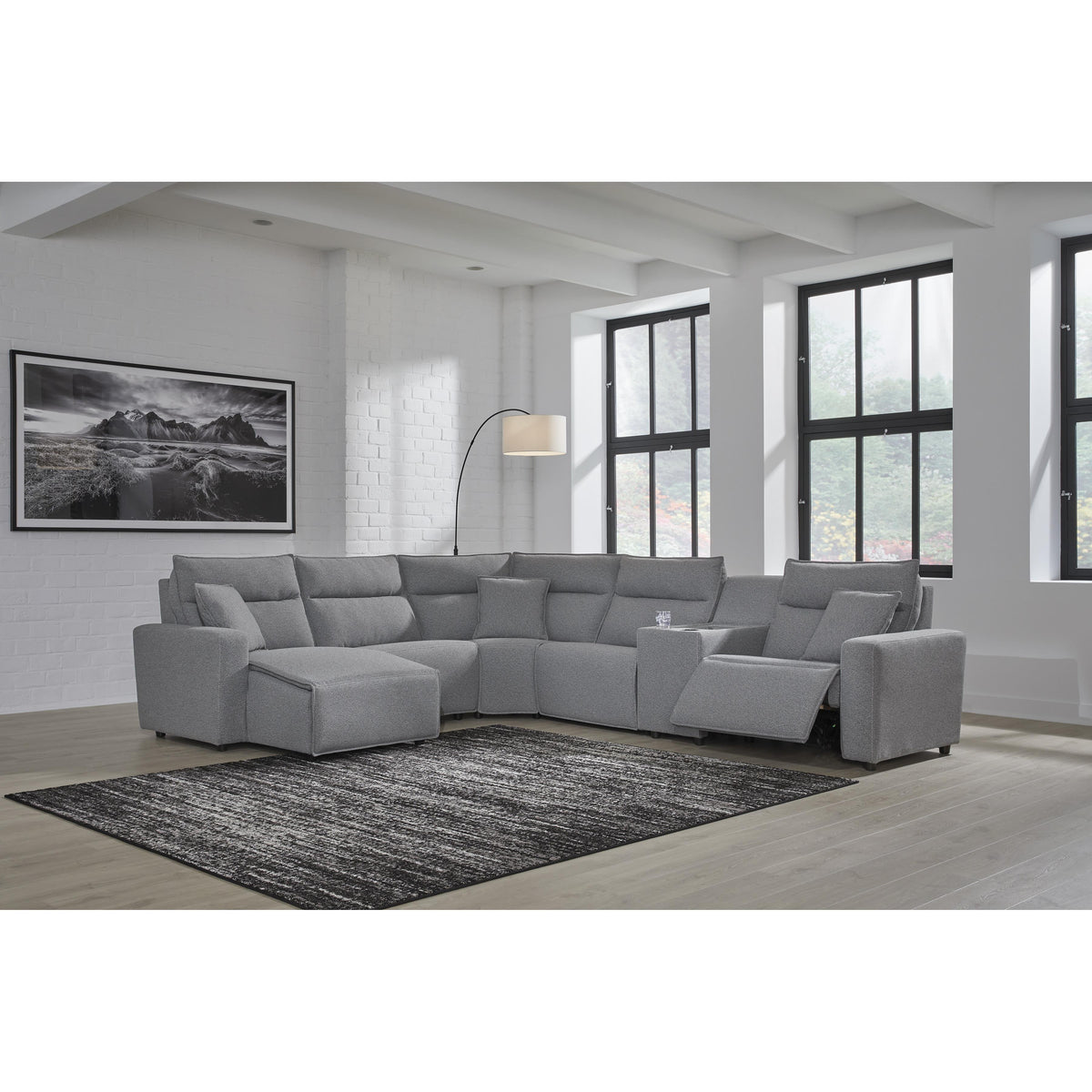  Signature Design by Ashley Modmax 65906S19 6 pc Power Reclining Sectional with Chaise IMAGE 5