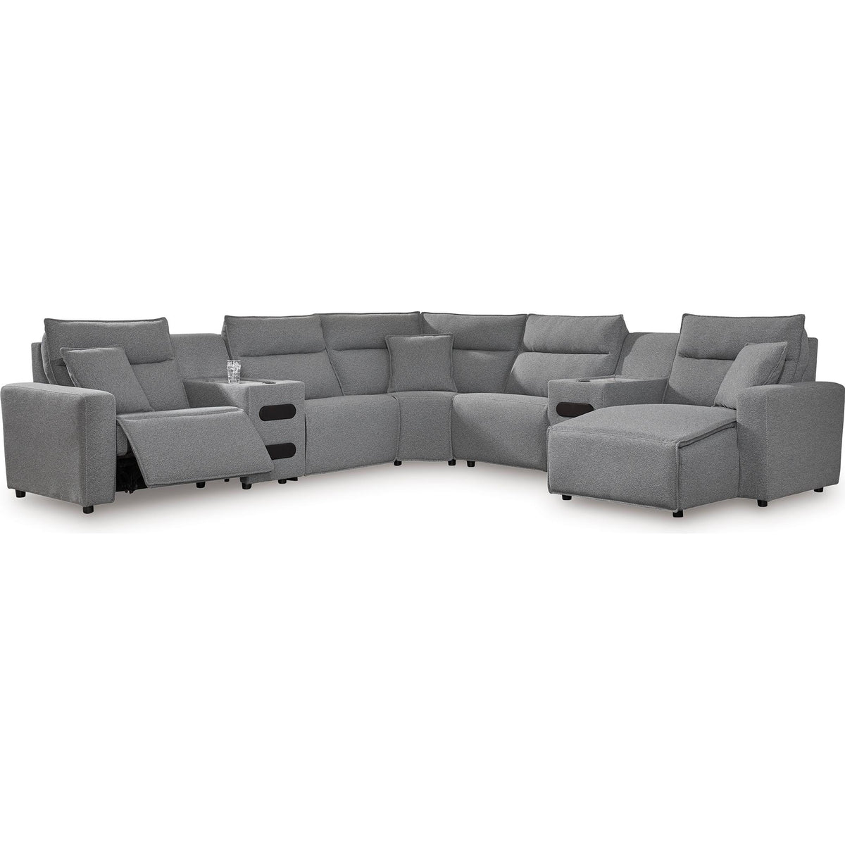  Signature Design by Ashley Modmax 65906S7 7 pc Power Reclining Sectional with Chaise IMAGE 1