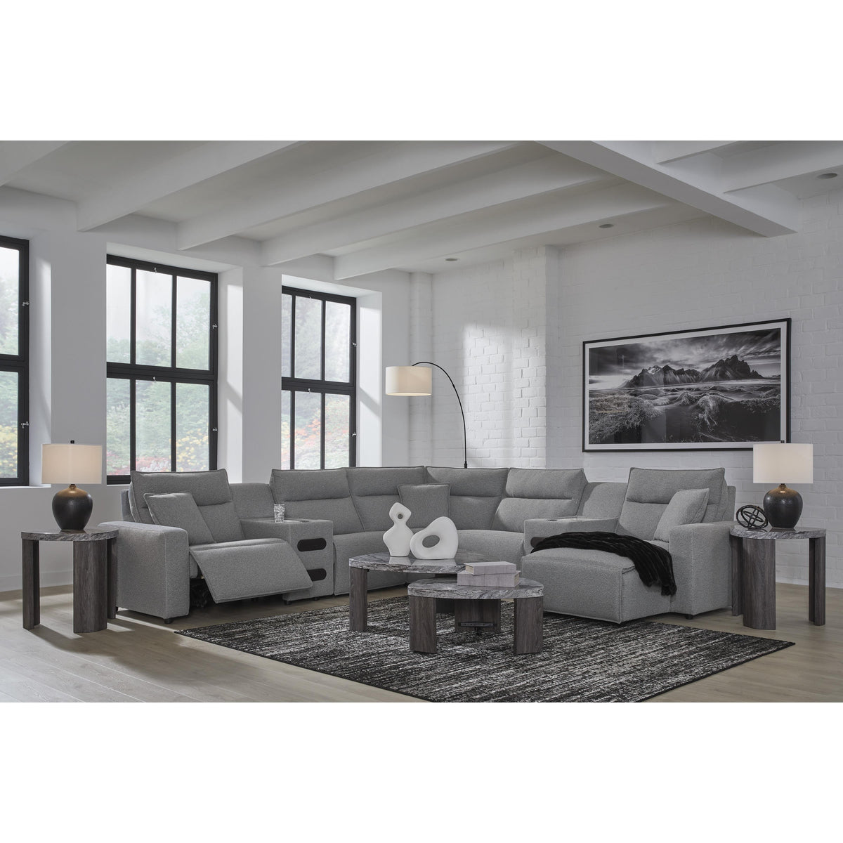  Signature Design by Ashley Modmax 65906S7 7 pc Power Reclining Sectional with Chaise IMAGE 7