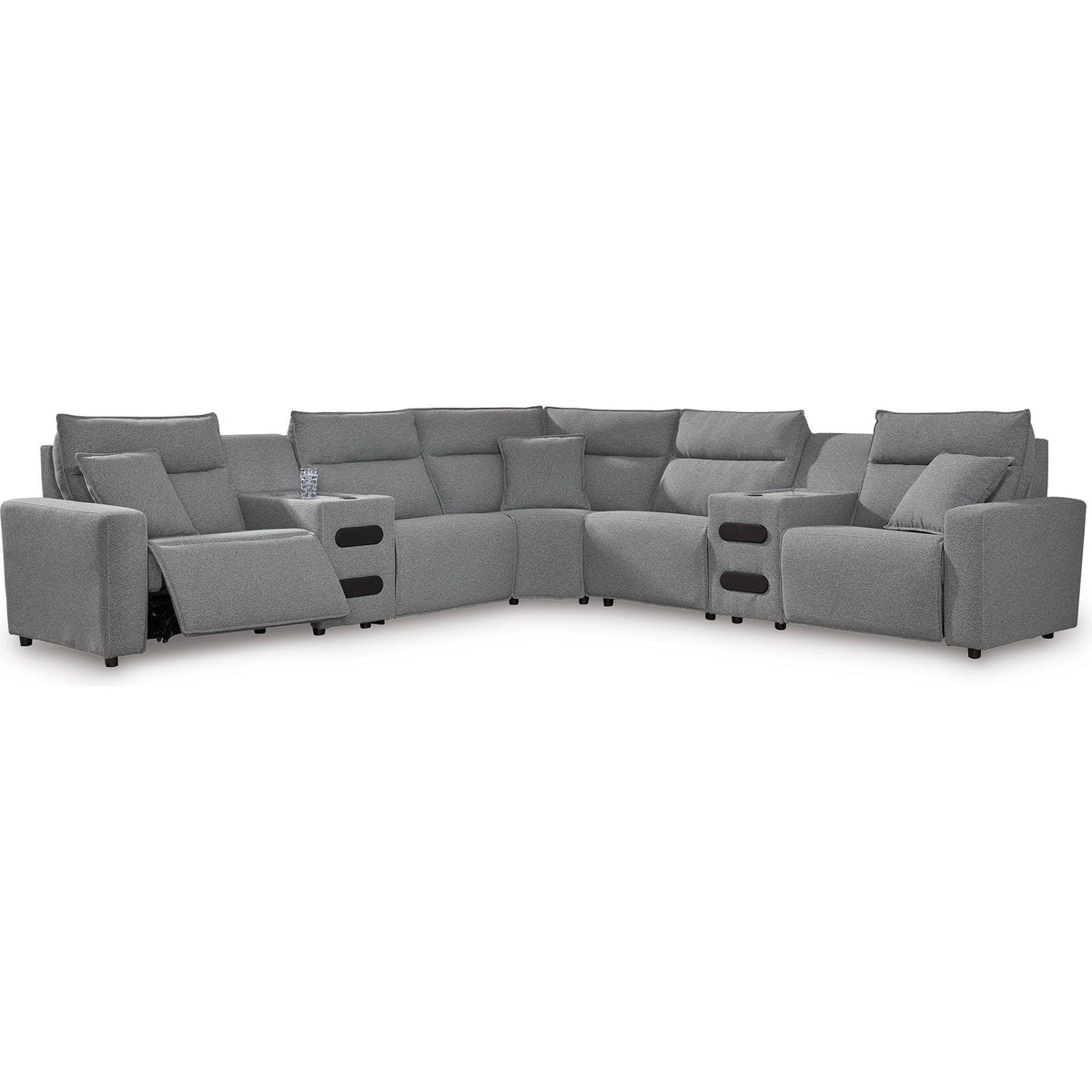  Signature Design by Ashley Modmax 65906S9 7 pc Power Reclining Sectional with Chaise IMAGE 1