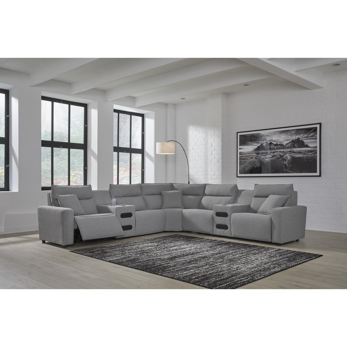  Signature Design by Ashley Modmax 65906S9 7 pc Power Reclining Sectional with Chaise IMAGE 6