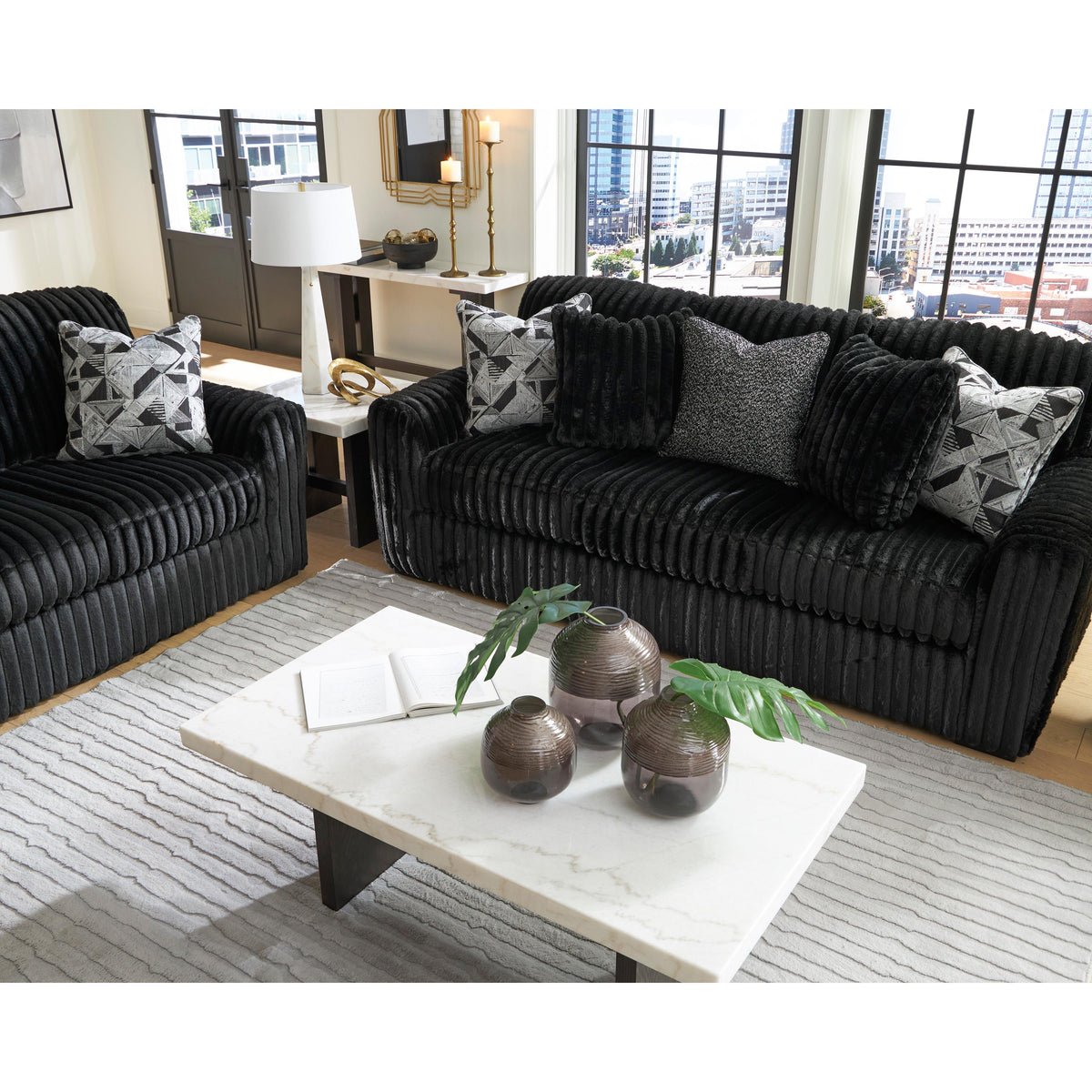  Signature Design by Ashley Midnight-Madness 9810338 Sofa IMAGE 9