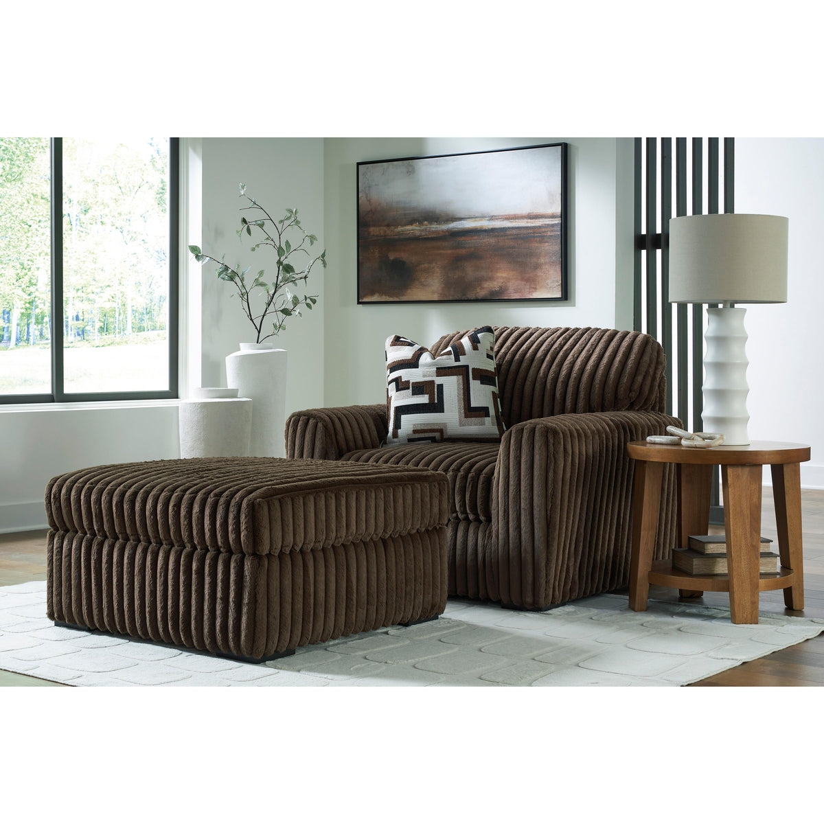 Signature Design by Ashley Midnight-Madness 9810408 Oversized Accent Ottoman IMAGE 4