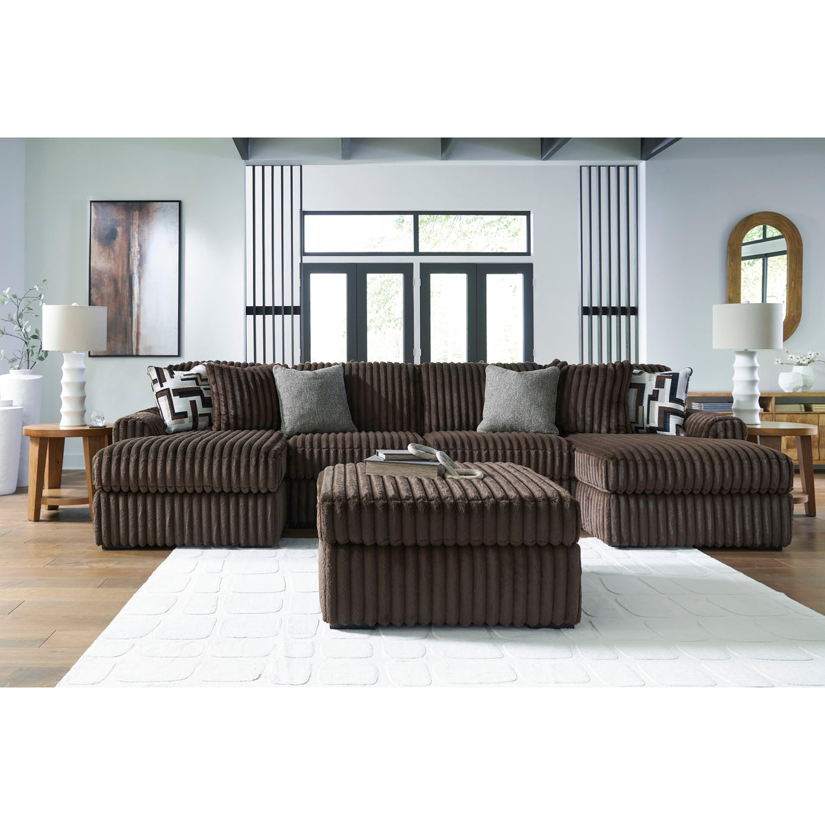 Signature Design by Ashley Midnight-Madness 9810408 Oversized Accent Ottoman IMAGE 5