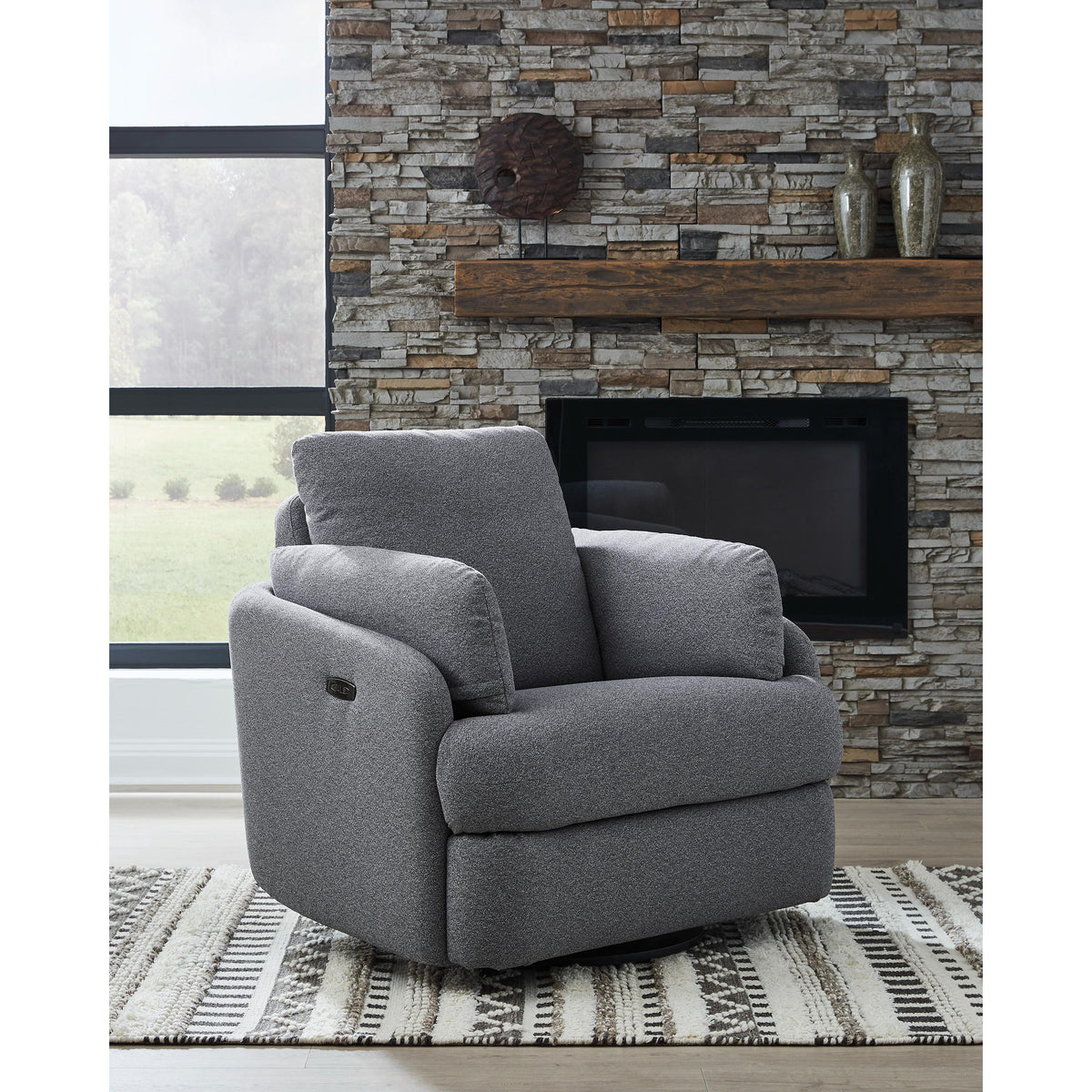 Signature Design by Ashley Alainmont Next-Gen Nuvella A3000738 Swivel Power Recliner IMAGE 9