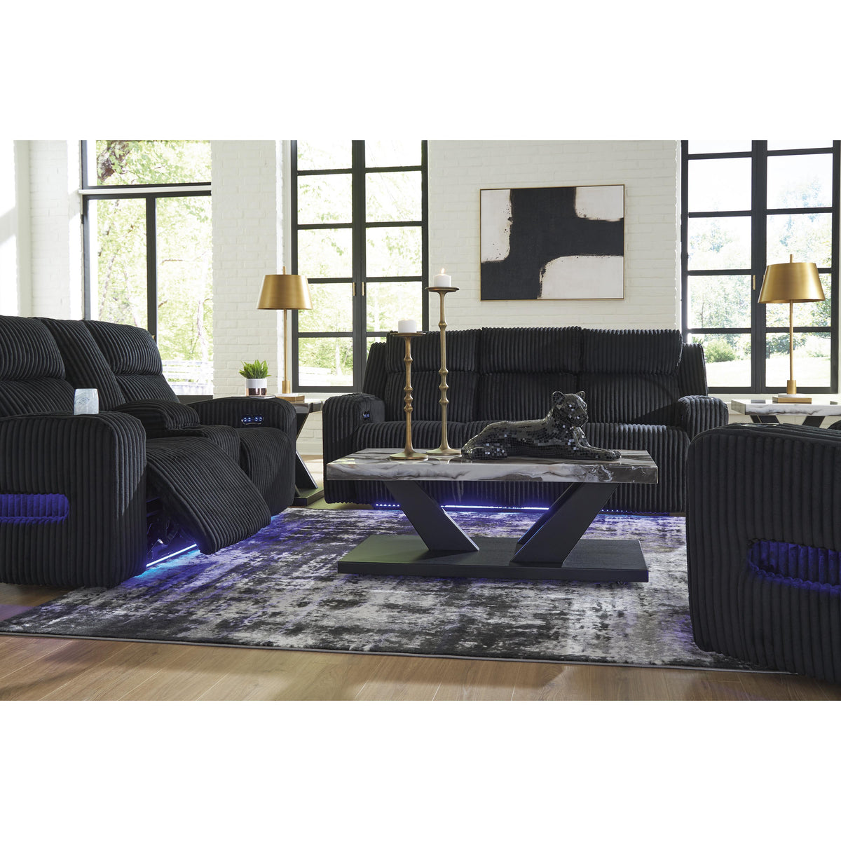  Signature Design by Ashley Forest Lake PC6420218 Power Reclining Loveseat with Console and Adjustable Headrest IMAGE 12