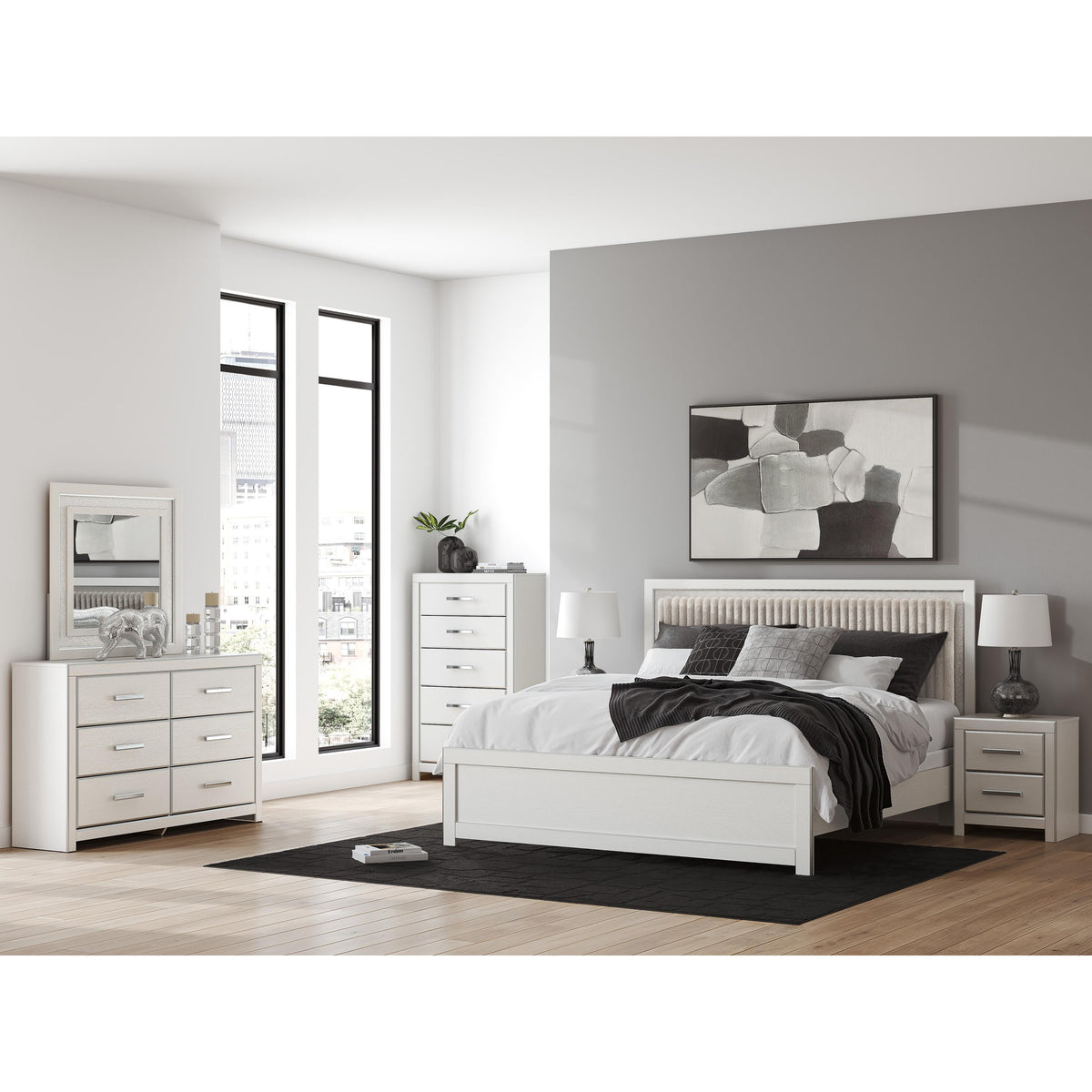  Signature Design by Ashley Zuraleus PCB3381B10 King Upholstered Panel Bed IMAGE 8