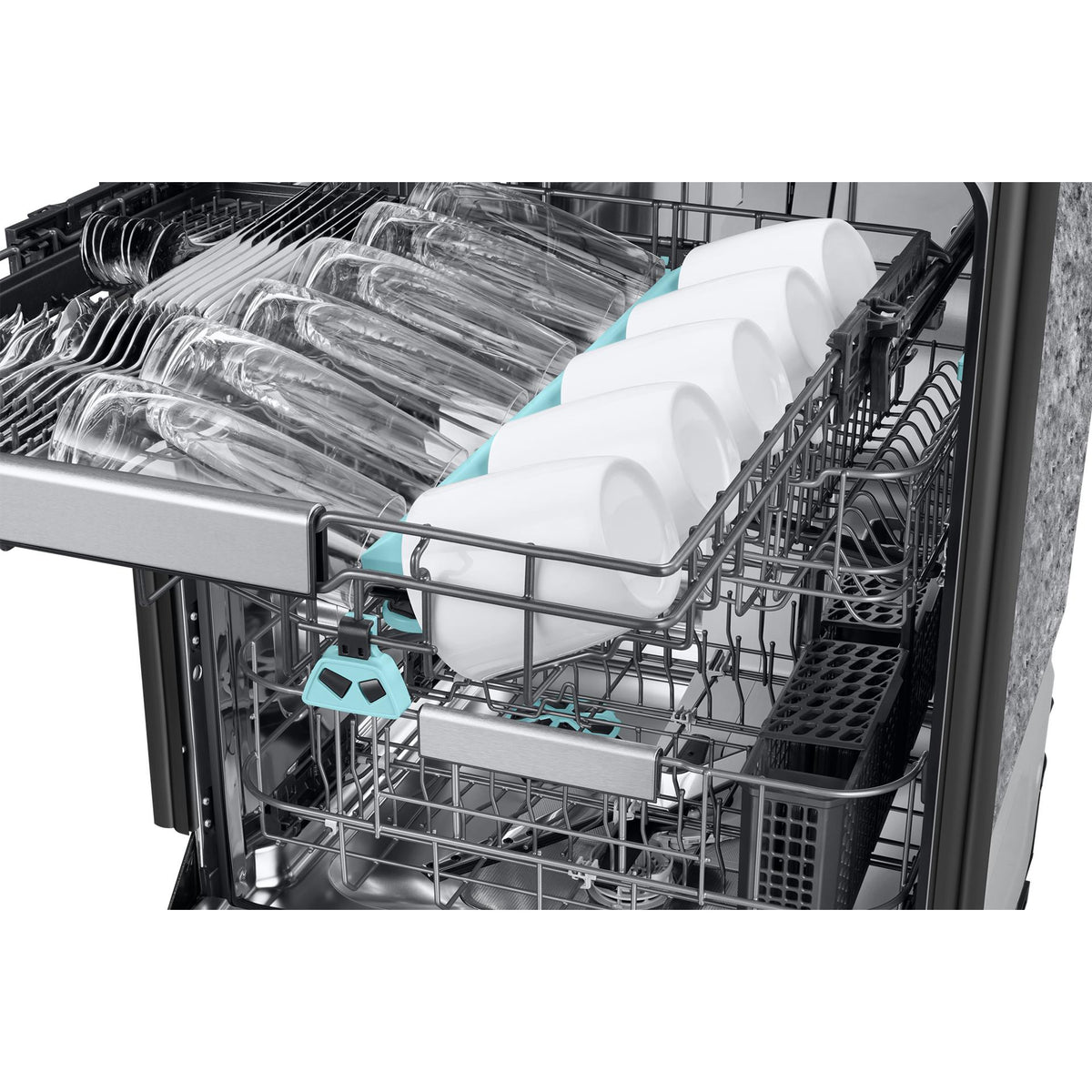  Samsung Bespoke Built-In Dishwasher with Third Rack and AI Wash DW90F89T0UMTAA IMAGE 11
