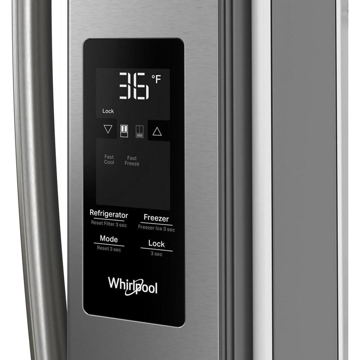  Whirlpool 36-inch, 31 cu. ft. Freestanding French 3- Door Refrigerator with Internal Water Dispenser WRFF3336SZ IMAGE 8