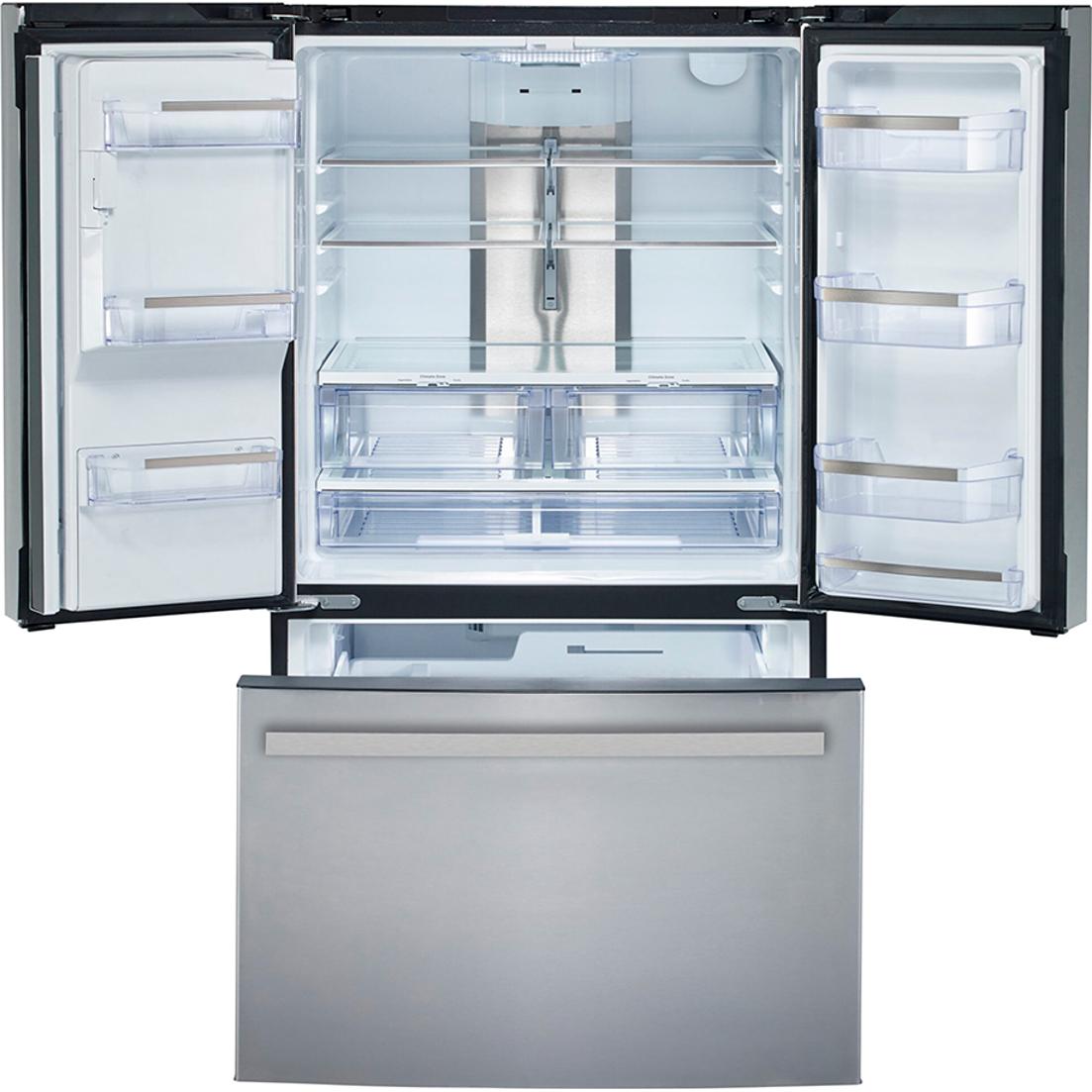  GE Profile 33-inch, 17.5 cu.ft. French-Door Refrigerator with FrostGuard™ Technology PYE18HYRCFS IMAGE 3