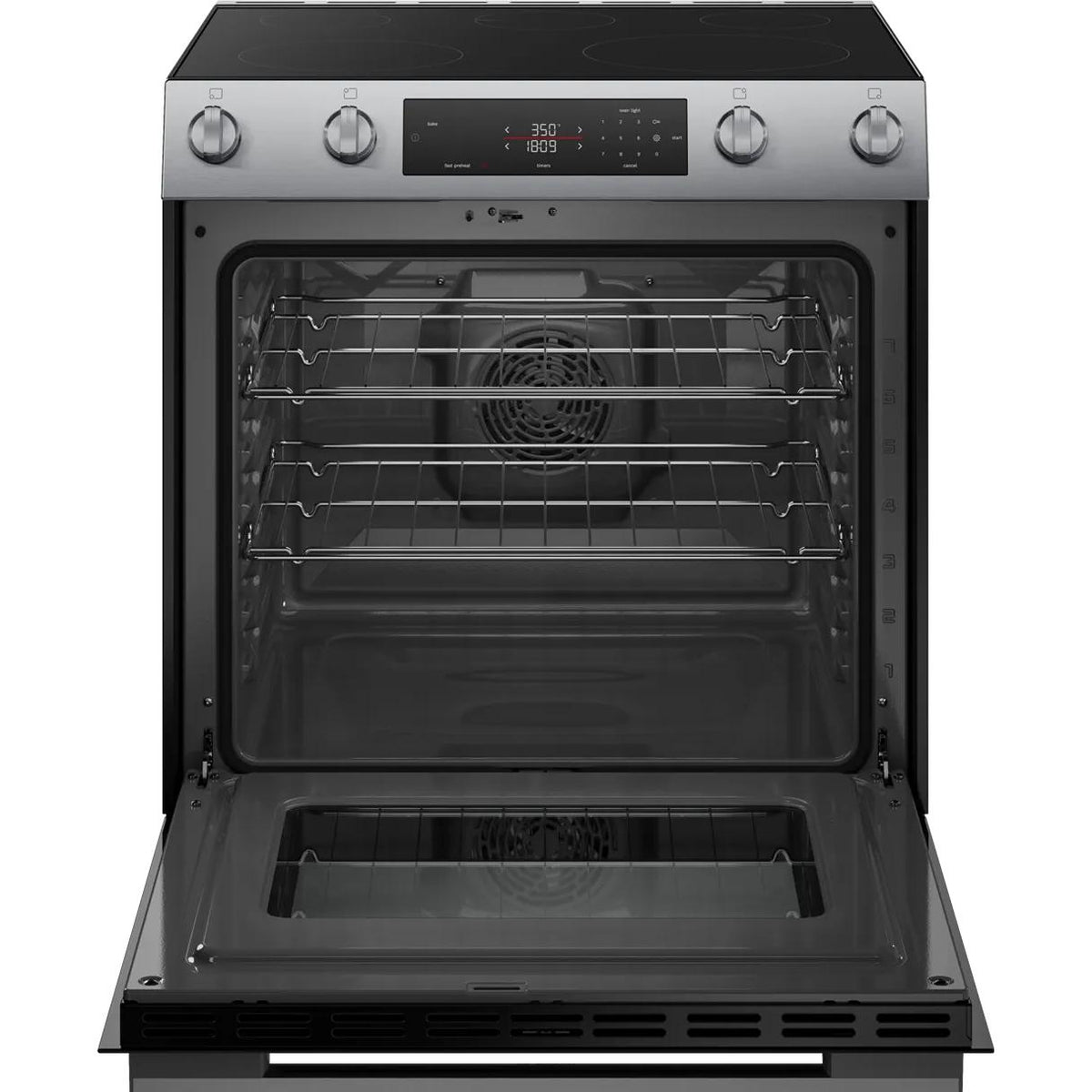  Bosch 30-inch Slide-in Electric Range with Convection Technology HEF1050MC IMAGE 8
