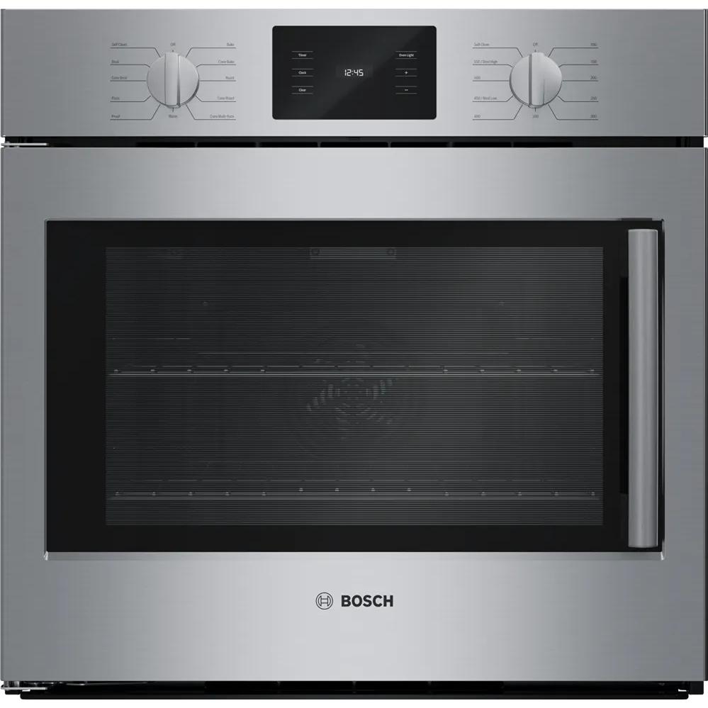  Bosch 30-inch, 4.6 cu. ft. Built-in Single Wall Oven with Convection Technology - Left SideOpening Door HBL5455LUC IMAGE 1