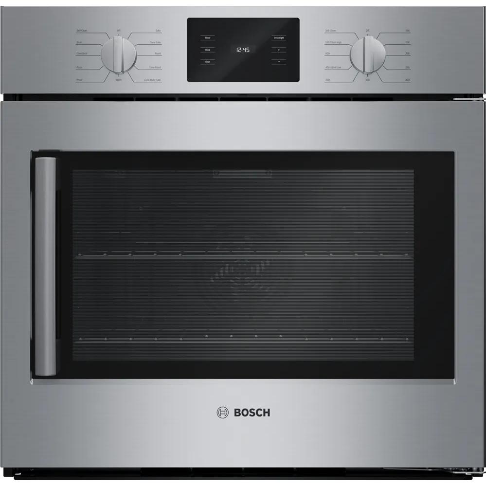  Bosch 30-inch, 4.6 cu. ft. Built-in Single Wall Oven with Convection Technology - Right SideOpening Door HBL5455RUC IMAGE 1