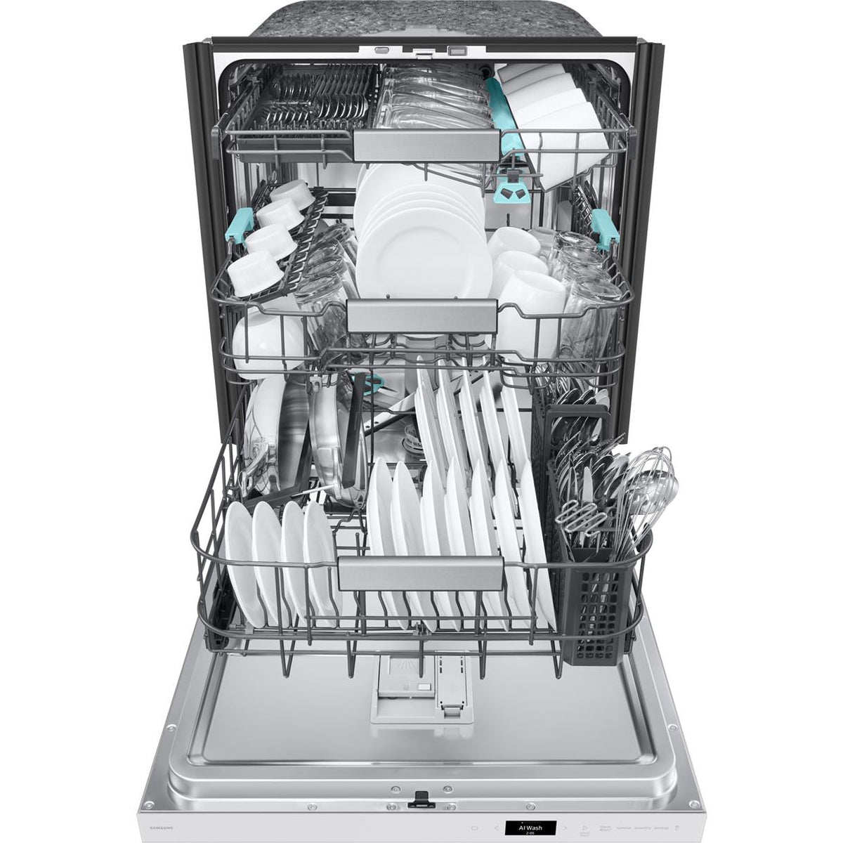  Samsung Bespoke Built-In Dishwasher with Third Rack and AI Wash DW90F89T0U12AA IMAGE 3