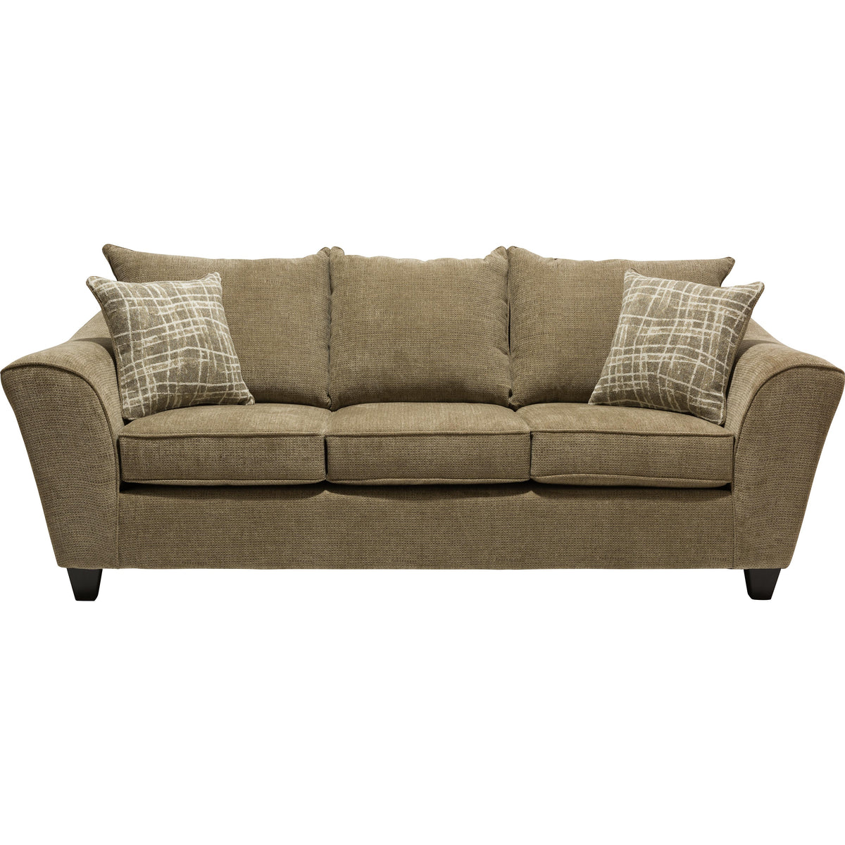  Minhas Furniture Stationary Fabric Sofa 1075 Sofa - Captive Brownstone IMAGE 1