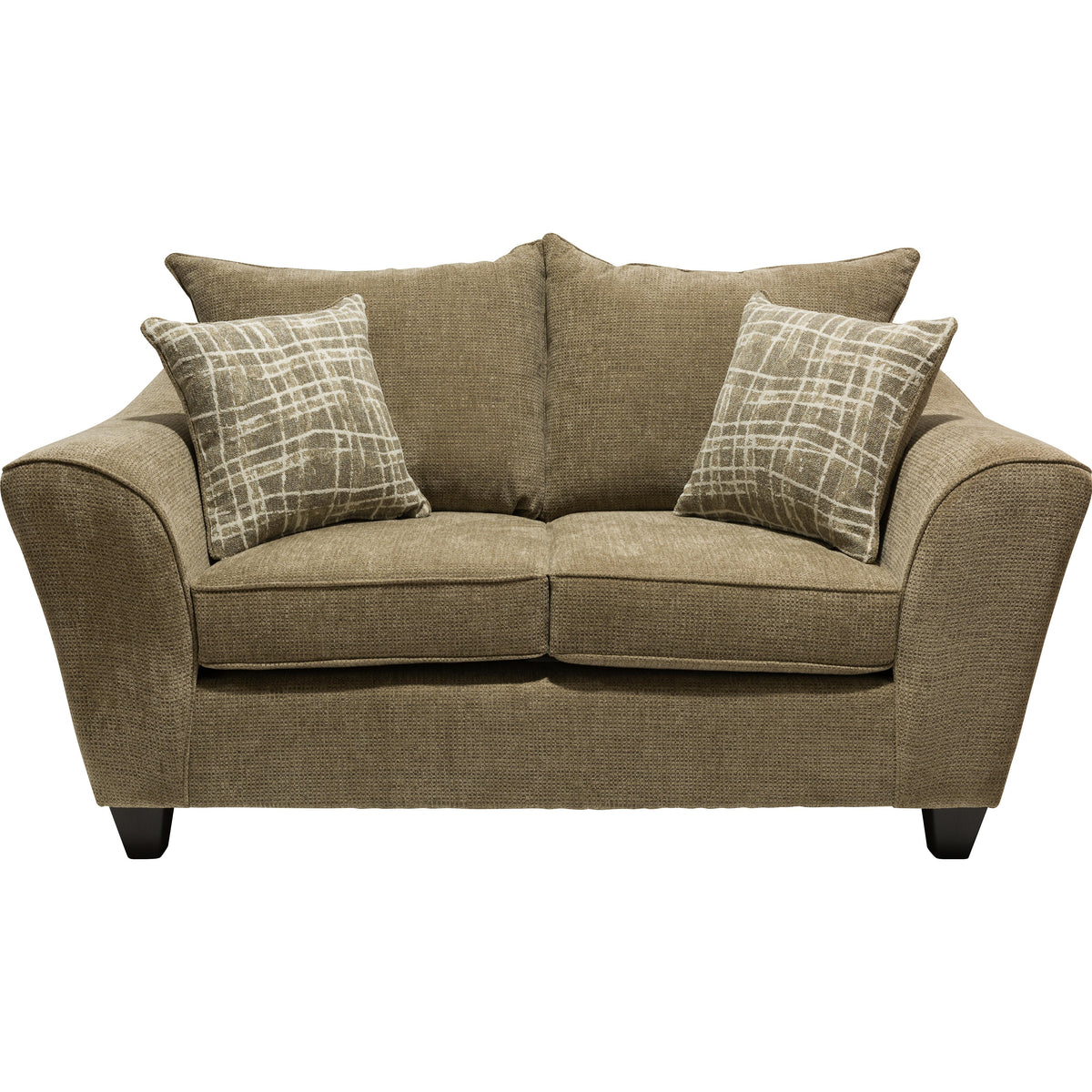  Minhas Furniture Stationary Fabric Loveseat 1075 Loveseat - Captive Brownstone IMAGE 1