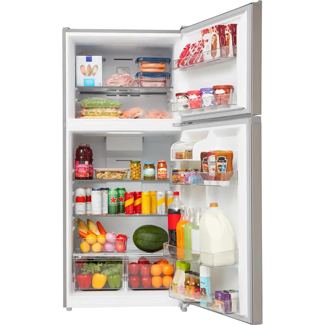  Midea 20.5 cu. ft. Freestanding Top Freezer Refrigerator MRT21D2BST IMAGE 2