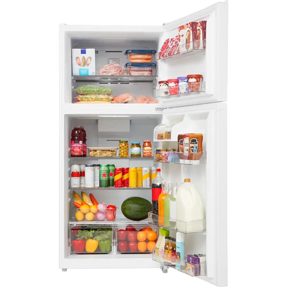  Midea 20.5 cu. ft. Freestanding Top Freezer Refrigerator MRT21D2BWW IMAGE 2