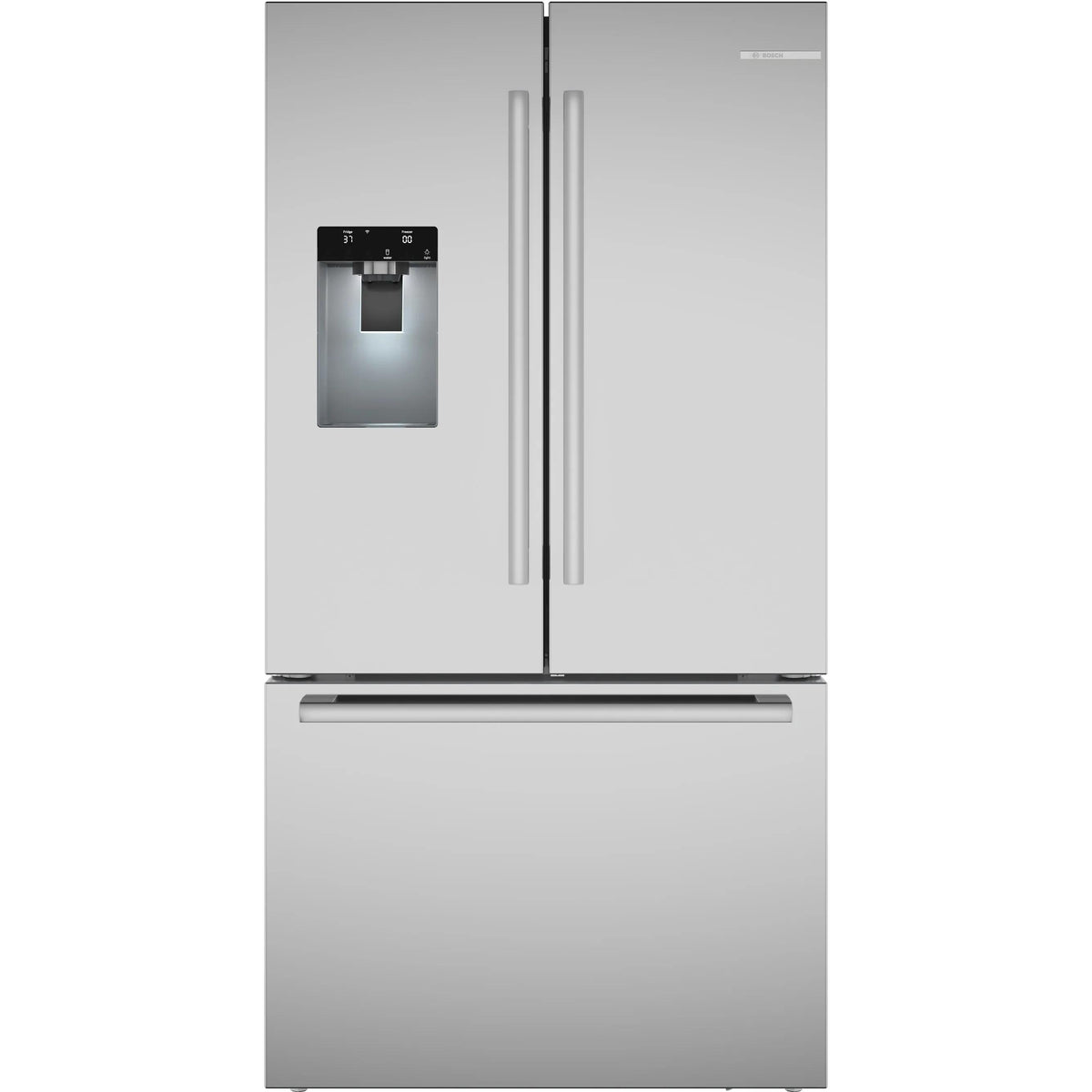  Bosch 36-inch, 21.6 cu. ft. Counter-Depth  French 3-Door Refrigerator with Water and Ice Dispensing System B36CD52SNS IMAGE 1
