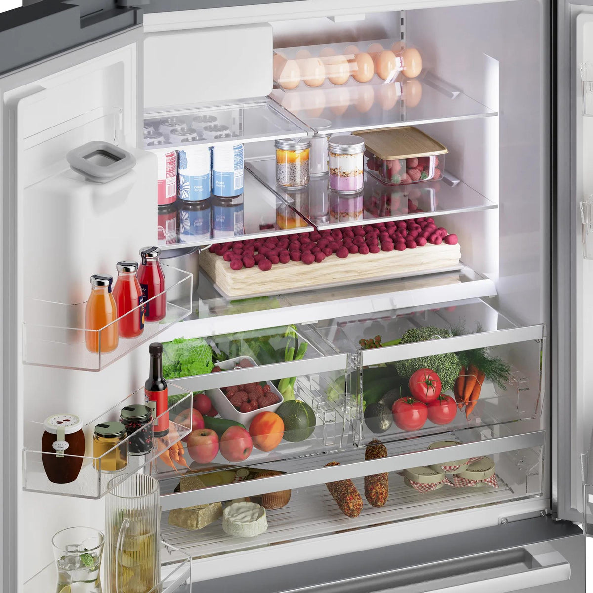 Bosch 36-inch, 21.6 cu. ft. Counter-Depth  French 3-Door Refrigerator with Water and Ice Dispensing System B36CD52SNS IMAGE 8