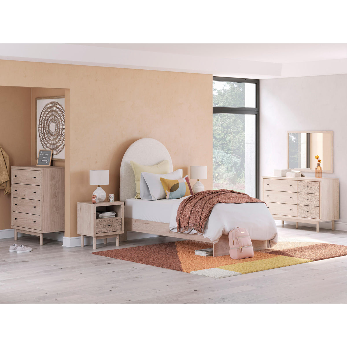  Signature Design by Ashley Arloster PCB1566B2 Twin Upholstered Panel Bed IMAGE 9