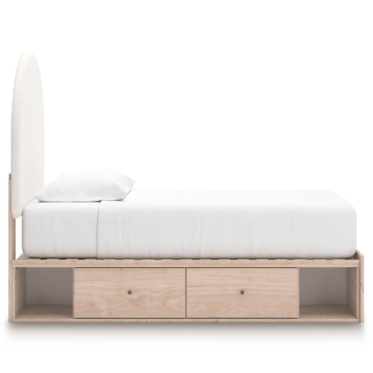  Signature Design by Ashley Arloster PCB1566B6 Twin Upholstered Panel Bed with Storage IMAGE 4