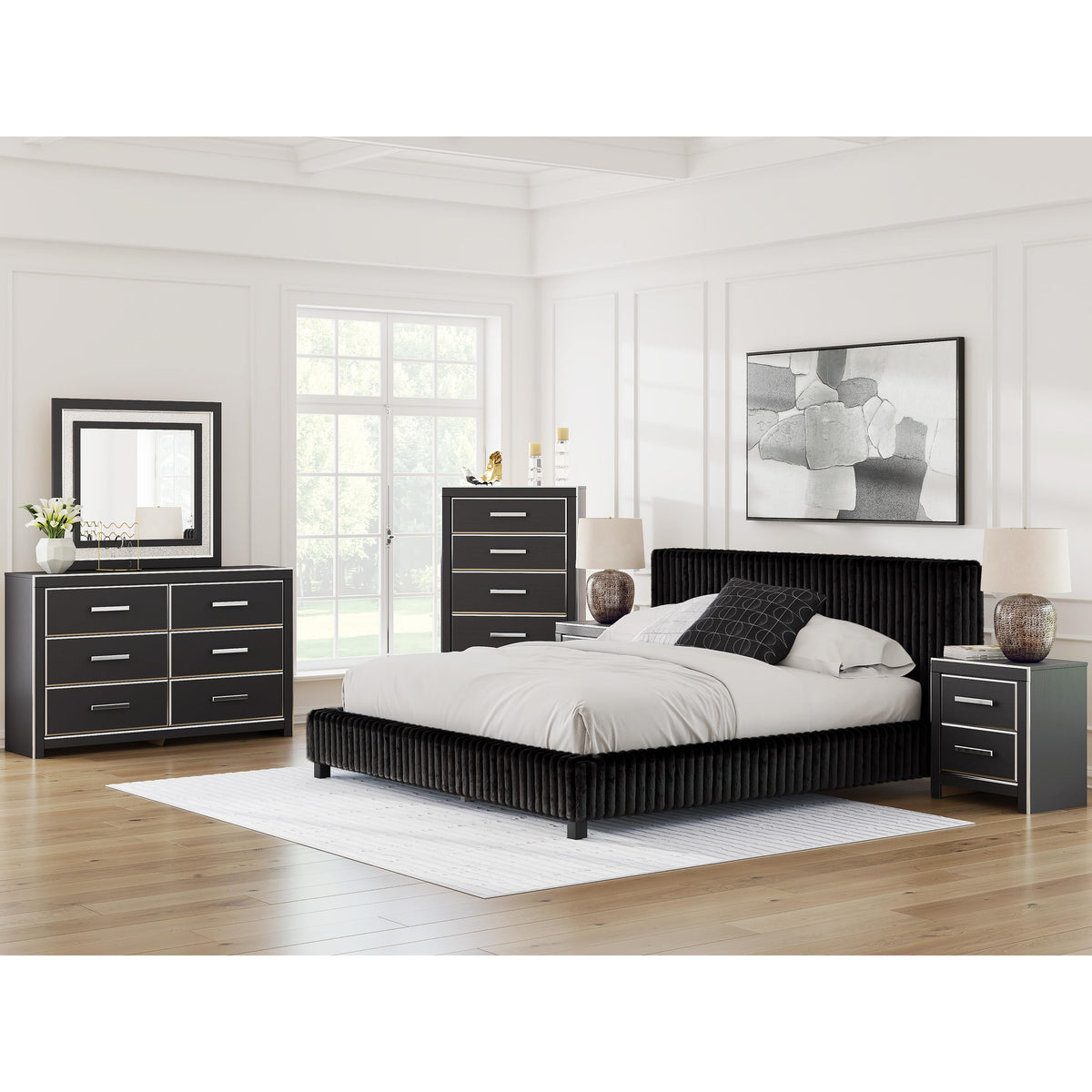  Signature Design by Ashley Zuraleus PCB3380B13 King Upholstered Bed IMAGE 8